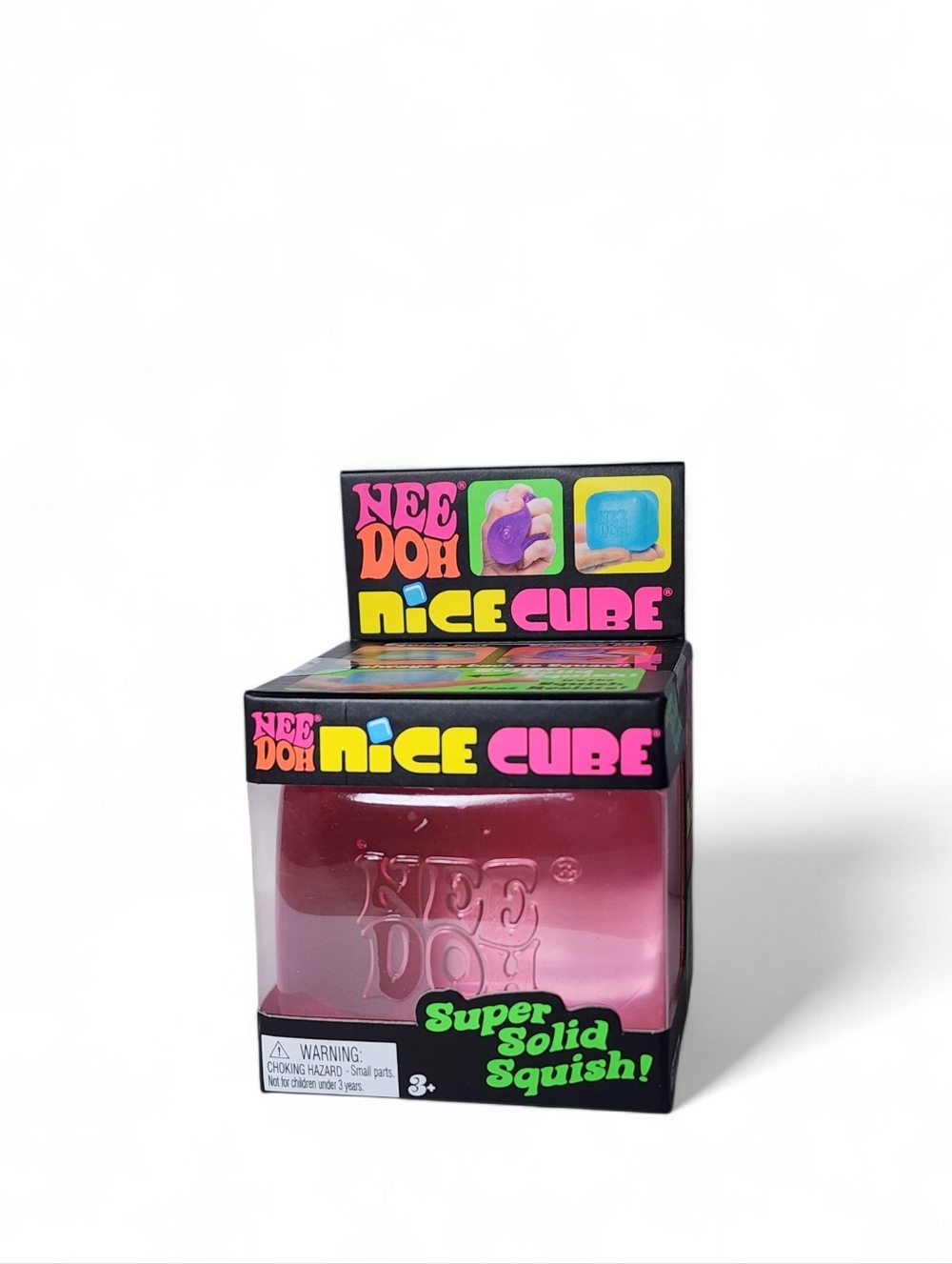 NEW Needoh Nice Cube Pink Viral Squishy